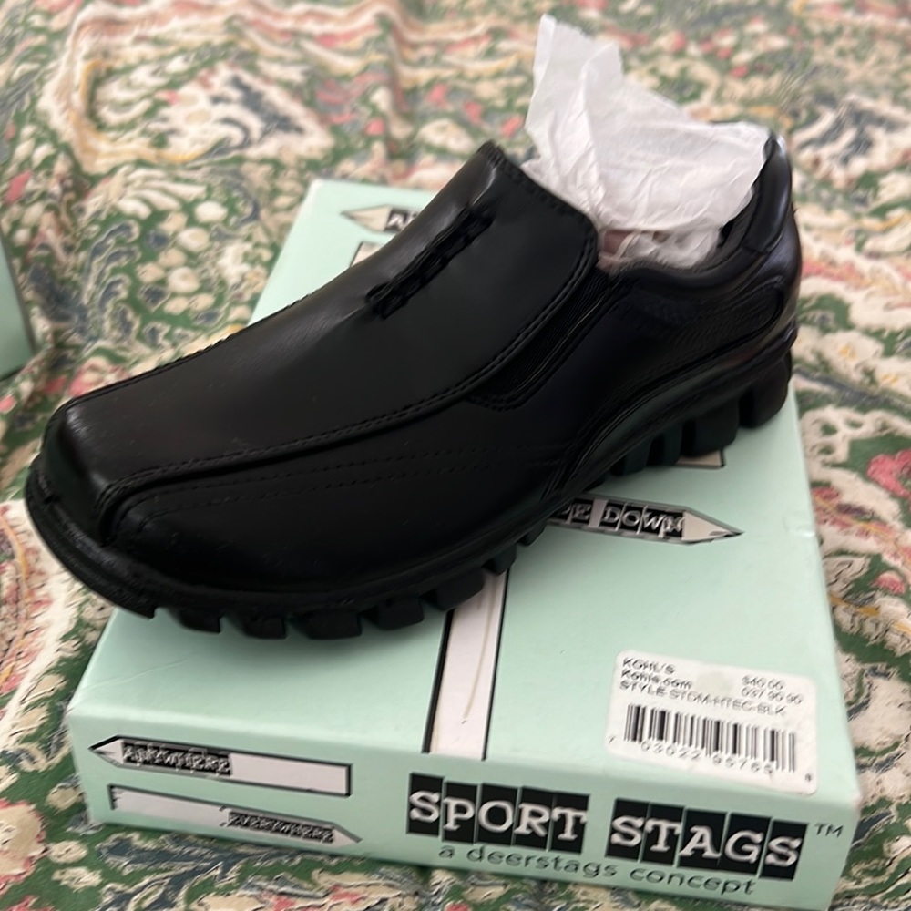 NIB Boys shoes sz 13.5 Sport Stags black